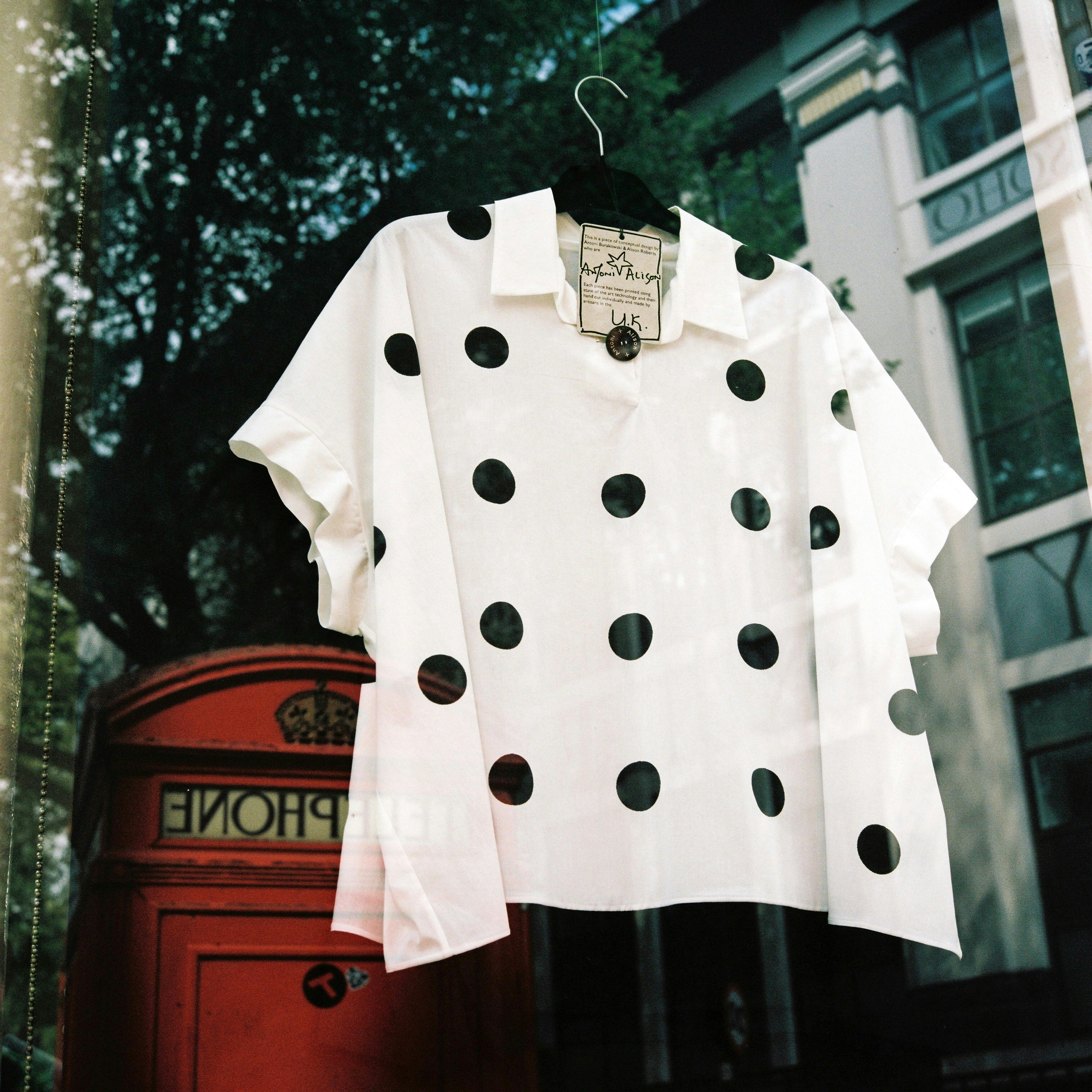 polkadot blouse